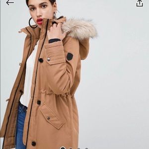 Vero Moda faux fur hooded parka